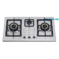 3 Burners Stainless Steel Top Gas Stove